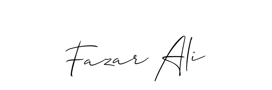 The best way (Allison_Script) to make a short signature is to pick only two or three words in your name. The name Fazar Ali include a total of six letters. For converting this name. Fazar Ali signature style 2 images and pictures png