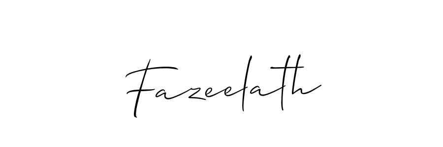 Similarly Allison_Script is the best handwritten signature design. Signature creator online .You can use it as an online autograph creator for name Fazeelath. Fazeelath signature style 2 images and pictures png