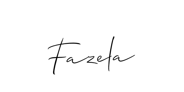 Similarly Allison_Script is the best handwritten signature design. Signature creator online .You can use it as an online autograph creator for name Fazela. Fazela signature style 2 images and pictures png