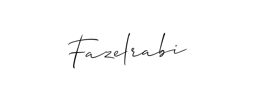 Create a beautiful signature design for name Fazelrabi. With this signature (Allison_Script) fonts, you can make a handwritten signature for free. Fazelrabi signature style 2 images and pictures png
