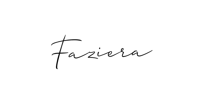 Allison_Script is a professional signature style that is perfect for those who want to add a touch of class to their signature. It is also a great choice for those who want to make their signature more unique. Get Faziera name to fancy signature for free. Faziera signature style 2 images and pictures png