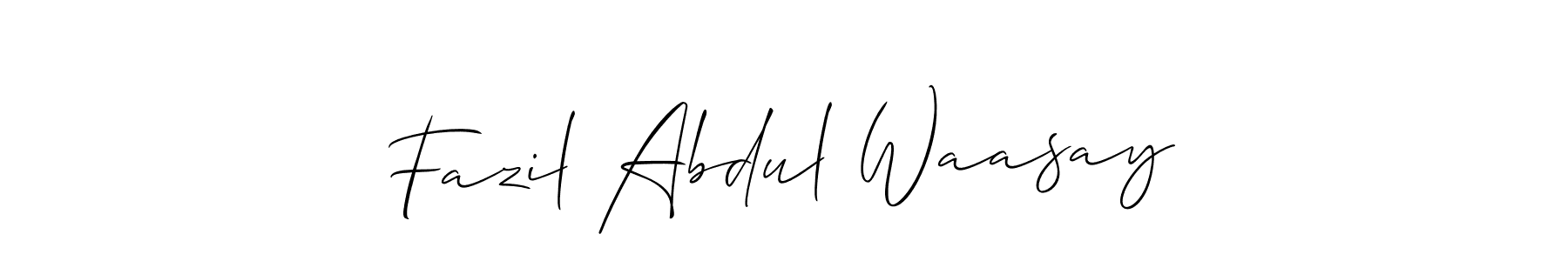 You can use this online signature creator to create a handwritten signature for the name Fazil Abdul Waasay. This is the best online autograph maker. Fazil Abdul Waasay signature style 2 images and pictures png