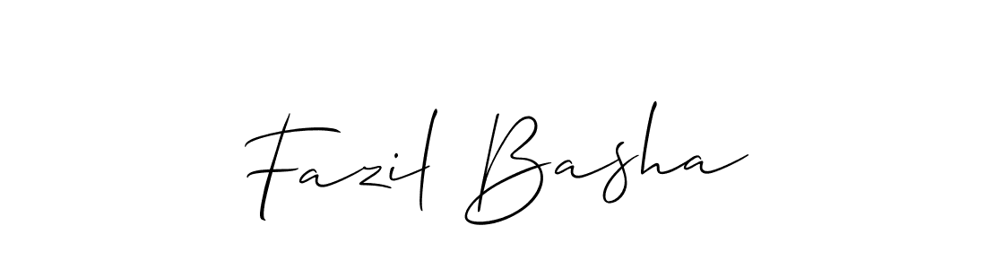Make a beautiful signature design for name Fazil Basha. With this signature (Allison_Script) style, you can create a handwritten signature for free. Fazil Basha signature style 2 images and pictures png