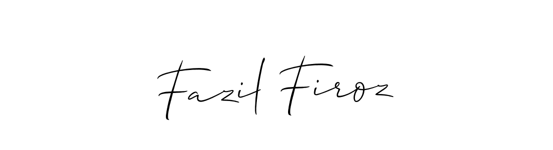 if you are searching for the best signature style for your name Fazil Firoz. so please give up your signature search. here we have designed multiple signature styles  using Allison_Script. Fazil Firoz signature style 2 images and pictures png