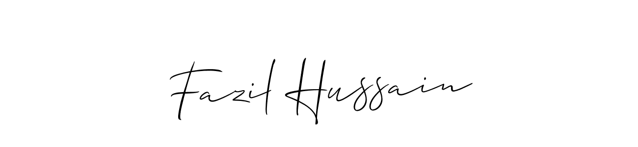Make a beautiful signature design for name Fazil Hussain. Use this online signature maker to create a handwritten signature for free. Fazil Hussain signature style 2 images and pictures png