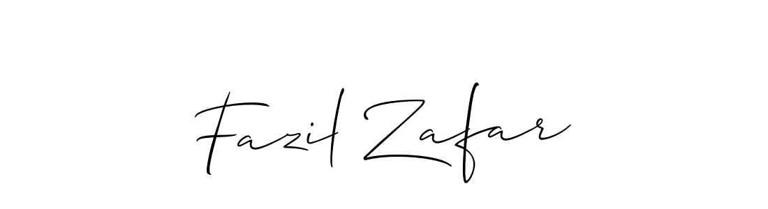 Also You can easily find your signature by using the search form. We will create Fazil Zafar name handwritten signature images for you free of cost using Allison_Script sign style. Fazil Zafar signature style 2 images and pictures png