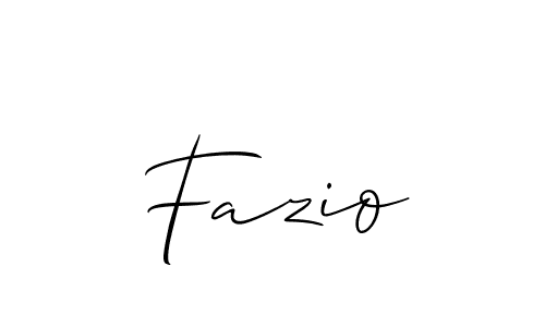 Use a signature maker to create a handwritten signature online. With this signature software, you can design (Allison_Script) your own signature for name Fazio. Fazio signature style 2 images and pictures png