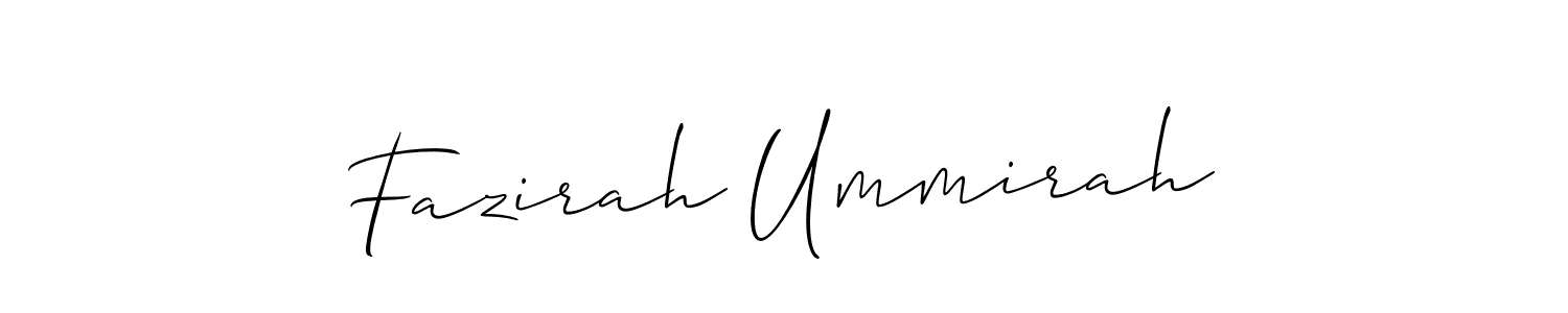 Similarly Allison_Script is the best handwritten signature design. Signature creator online .You can use it as an online autograph creator for name Fazirah Ummirah. Fazirah Ummirah signature style 2 images and pictures png