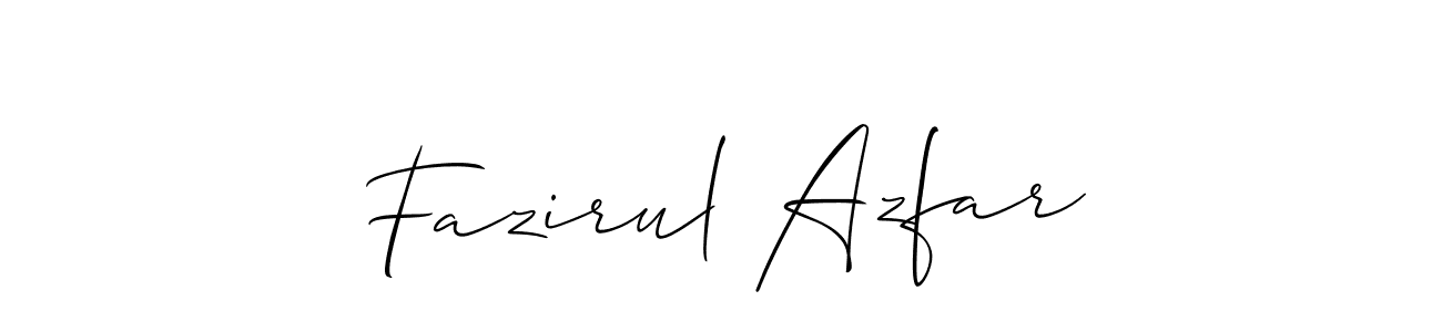 Also we have Fazirul Azfar name is the best signature style. Create professional handwritten signature collection using Allison_Script autograph style. Fazirul Azfar signature style 2 images and pictures png