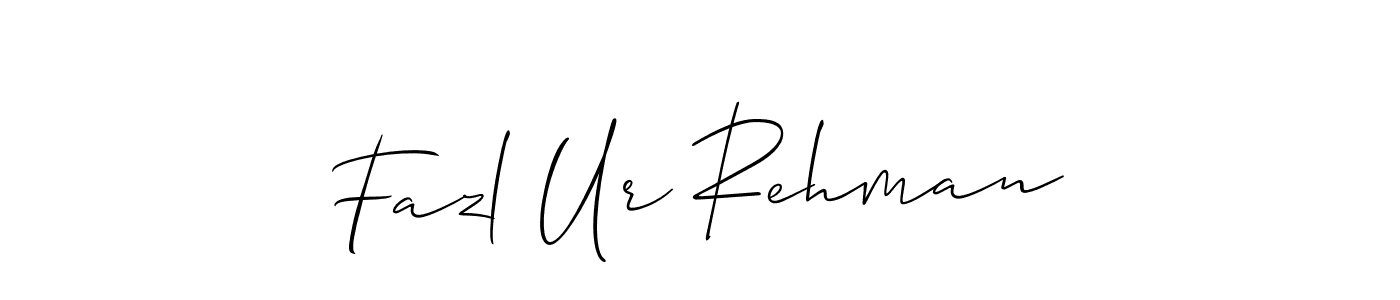 Similarly Allison_Script is the best handwritten signature design. Signature creator online .You can use it as an online autograph creator for name Fazl Ur Rehman. Fazl Ur Rehman signature style 2 images and pictures png