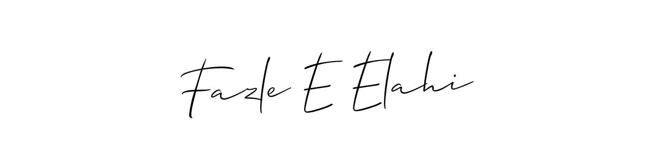 Fazle E Elahi stylish signature style. Best Handwritten Sign (Allison_Script) for my name. Handwritten Signature Collection Ideas for my name Fazle E Elahi. Fazle E Elahi signature style 2 images and pictures png