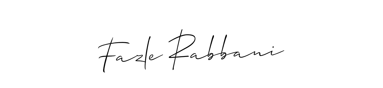 Fazle Rabbani stylish signature style. Best Handwritten Sign (Allison_Script) for my name. Handwritten Signature Collection Ideas for my name Fazle Rabbani. Fazle Rabbani signature style 2 images and pictures png