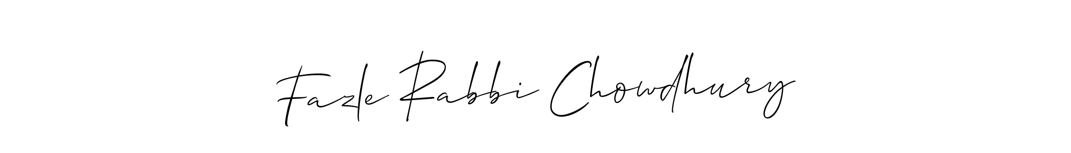 This is the best signature style for the Fazle Rabbi Chowdhury name. Also you like these signature font (Allison_Script). Mix name signature. Fazle Rabbi Chowdhury signature style 2 images and pictures png