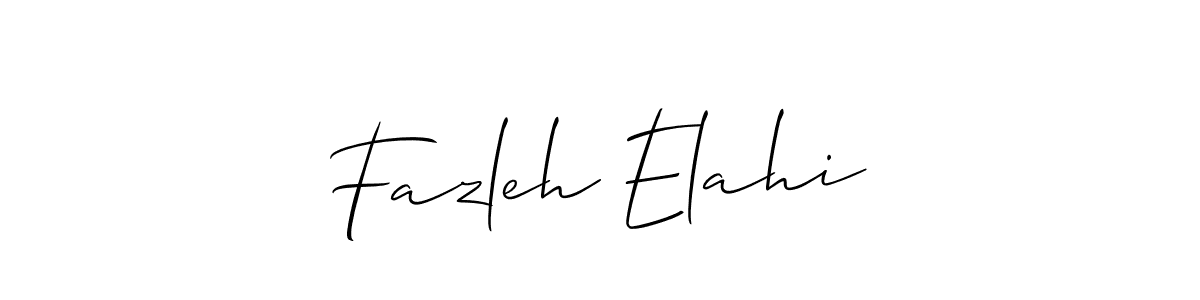 Fazleh Elahi stylish signature style. Best Handwritten Sign (Allison_Script) for my name. Handwritten Signature Collection Ideas for my name Fazleh Elahi. Fazleh Elahi signature style 2 images and pictures png