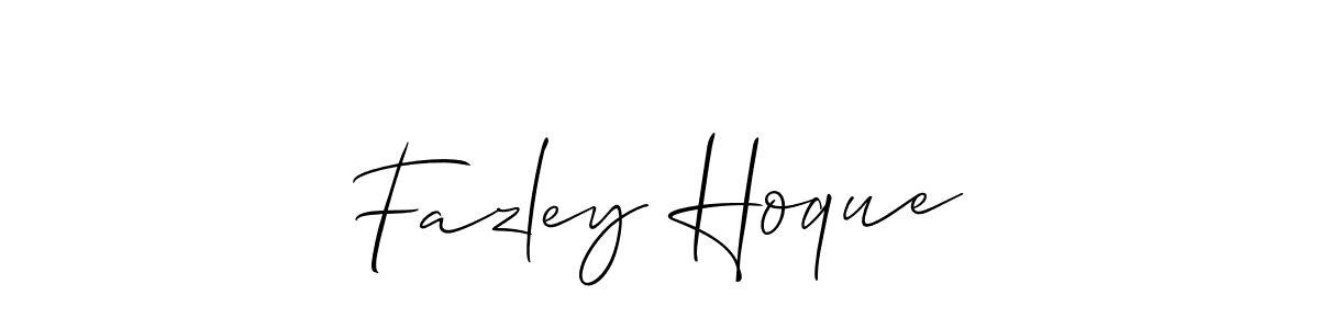 Make a short Fazley Hoque signature style. Manage your documents anywhere anytime using Allison_Script. Create and add eSignatures, submit forms, share and send files easily. Fazley Hoque signature style 2 images and pictures png