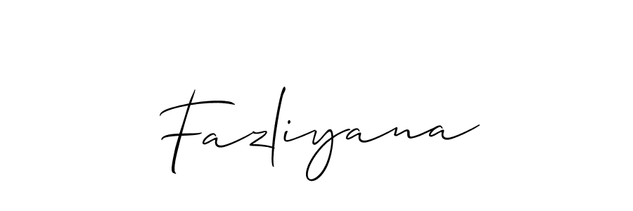 Similarly Allison_Script is the best handwritten signature design. Signature creator online .You can use it as an online autograph creator for name Fazliyana. Fazliyana signature style 2 images and pictures png