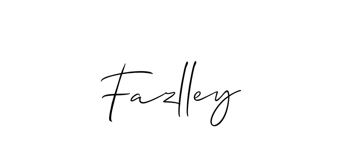 Allison_Script is a professional signature style that is perfect for those who want to add a touch of class to their signature. It is also a great choice for those who want to make their signature more unique. Get Fazlley name to fancy signature for free. Fazlley signature style 2 images and pictures png
