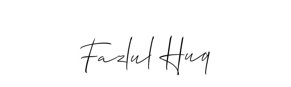 How to make Fazlul Huq name signature. Use Allison_Script style for creating short signs online. This is the latest handwritten sign. Fazlul Huq signature style 2 images and pictures png