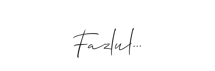 You should practise on your own different ways (Allison_Script) to write your name (Fazlul...) in signature. don't let someone else do it for you. Fazlul... signature style 2 images and pictures png
