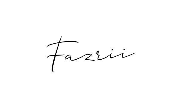 Make a beautiful signature design for name Fazrii. Use this online signature maker to create a handwritten signature for free. Fazrii signature style 2 images and pictures png