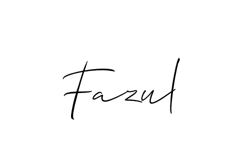 if you are searching for the best signature style for your name Fazul. so please give up your signature search. here we have designed multiple signature styles  using Allison_Script. Fazul signature style 2 images and pictures png