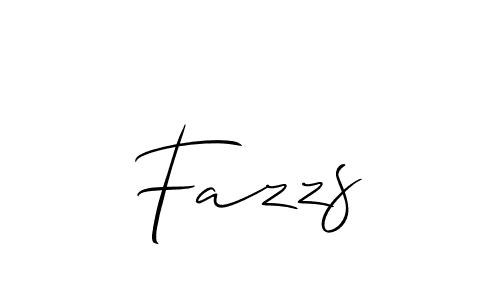 How to make Fazzs signature? Allison_Script is a professional autograph style. Create handwritten signature for Fazzs name. Fazzs signature style 2 images and pictures png