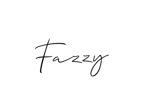 Create a beautiful signature design for name Fazzy. With this signature (Allison_Script) fonts, you can make a handwritten signature for free. Fazzy signature style 2 images and pictures png