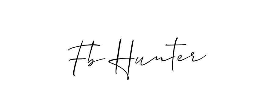 Make a beautiful signature design for name Fb Hunter. Use this online signature maker to create a handwritten signature for free. Fb Hunter signature style 2 images and pictures png