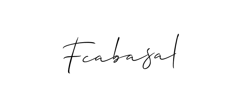 Also we have Fcabasal name is the best signature style. Create professional handwritten signature collection using Allison_Script autograph style. Fcabasal signature style 2 images and pictures png