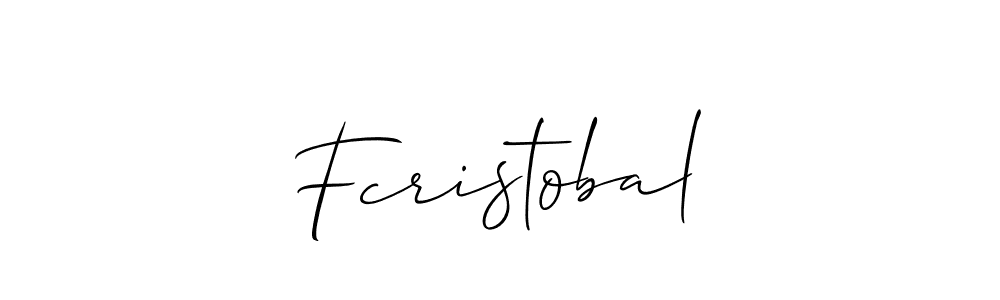 Fcristobal stylish signature style. Best Handwritten Sign (Allison_Script) for my name. Handwritten Signature Collection Ideas for my name Fcristobal. Fcristobal signature style 2 images and pictures png