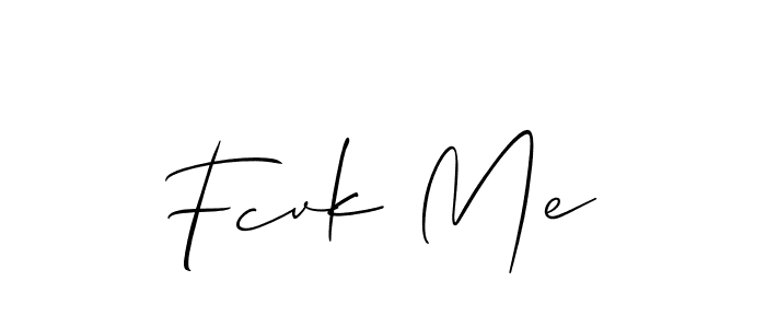 It looks lik you need a new signature style for name Fcvk Me. Design unique handwritten (Allison_Script) signature with our free signature maker in just a few clicks. Fcvk Me signature style 2 images and pictures png