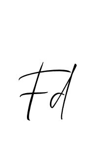 How to Draw Fd signature style? Allison_Script is a latest design signature styles for name Fd. Fd signature style 2 images and pictures png