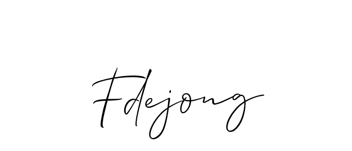 Make a beautiful signature design for name Fdejong. With this signature (Allison_Script) style, you can create a handwritten signature for free. Fdejong signature style 2 images and pictures png