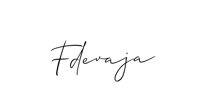 Allison_Script is a professional signature style that is perfect for those who want to add a touch of class to their signature. It is also a great choice for those who want to make their signature more unique. Get Fdevaja name to fancy signature for free. Fdevaja signature style 2 images and pictures png