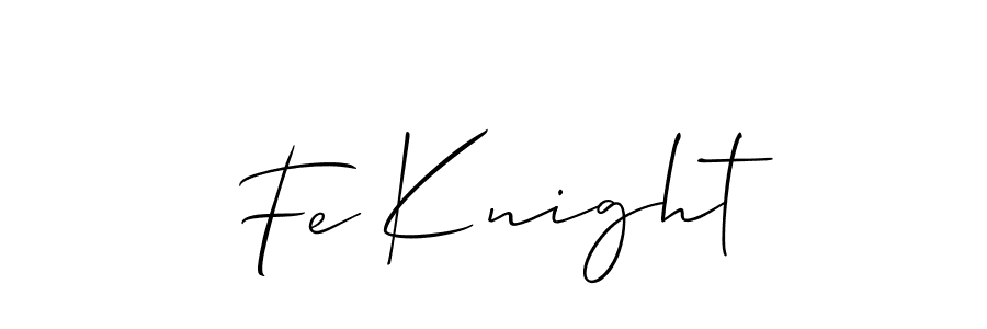 Best and Professional Signature Style for Fe Knight. Allison_Script Best Signature Style Collection. Fe Knight signature style 2 images and pictures png