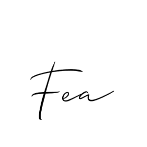 You should practise on your own different ways (Allison_Script) to write your name (Fea) in signature. don't let someone else do it for you. Fea signature style 2 images and pictures png