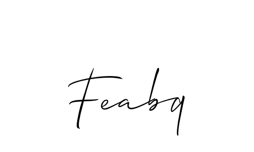 Make a beautiful signature design for name Feabq. Use this online signature maker to create a handwritten signature for free. Feabq signature style 2 images and pictures png