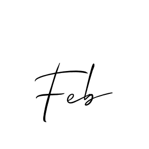 Design your own signature with our free online signature maker. With this signature software, you can create a handwritten (Allison_Script) signature for name Feb. Feb signature style 2 images and pictures png