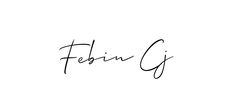 This is the best signature style for the Febin Cj name. Also you like these signature font (Allison_Script). Mix name signature. Febin Cj signature style 2 images and pictures png
