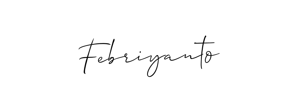 Make a beautiful signature design for name Febriyanto. Use this online signature maker to create a handwritten signature for free. Febriyanto signature style 2 images and pictures png