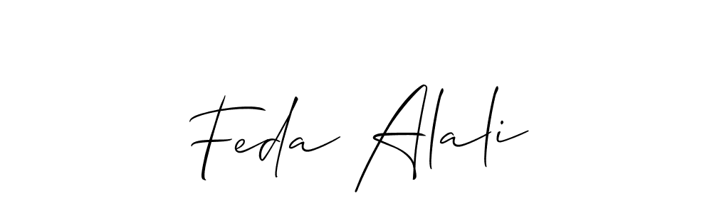 Best and Professional Signature Style for Feda Alali. Allison_Script Best Signature Style Collection. Feda Alali signature style 2 images and pictures png