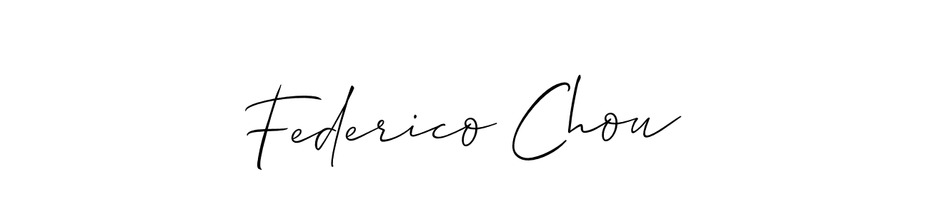 See photos of Federico Chou official signature by Spectra . Check more albums & portfolios. Read reviews & check more about Allison_Script font. Federico Chou signature style 2 images and pictures png