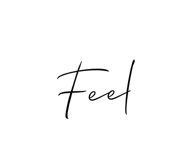 You should practise on your own different ways (Allison_Script) to write your name (Feel) in signature. don't let someone else do it for you. Feel signature style 2 images and pictures png