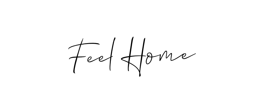 Similarly Allison_Script is the best handwritten signature design. Signature creator online .You can use it as an online autograph creator for name Feel Home. Feel Home signature style 2 images and pictures png