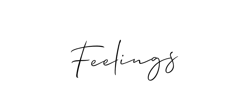 Also we have Feelings name is the best signature style. Create professional handwritten signature collection using Allison_Script autograph style. Feelings signature style 2 images and pictures png