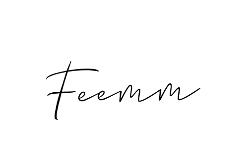 Make a short Feemm signature style. Manage your documents anywhere anytime using Allison_Script. Create and add eSignatures, submit forms, share and send files easily. Feemm signature style 2 images and pictures png
