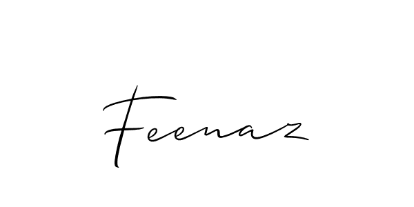Make a beautiful signature design for name Feenaz. Use this online signature maker to create a handwritten signature for free. Feenaz signature style 2 images and pictures png