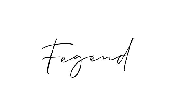 How to make Fegend name signature. Use Allison_Script style for creating short signs online. This is the latest handwritten sign. Fegend signature style 2 images and pictures png