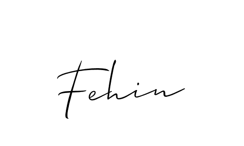 You should practise on your own different ways (Allison_Script) to write your name (Fehin) in signature. don't let someone else do it for you. Fehin signature style 2 images and pictures png