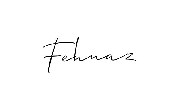 Create a beautiful signature design for name Fehnaz. With this signature (Allison_Script) fonts, you can make a handwritten signature for free. Fehnaz signature style 2 images and pictures png